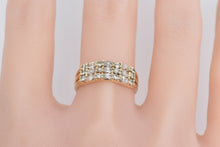 Load image into Gallery viewer, 14K 1.00 Ctw Marquise Round Natural Diamond Band Ring Yellow Gold