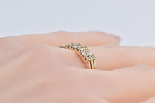 Load image into Gallery viewer, 14K 1.00 Ctw Marquise Round Natural Diamond Band Ring Yellow Gold