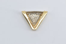 Load image into Gallery viewer, 14K 0.50 Ctw Natural Diamond Pave Triangle Slide Pendant Yellow Gold