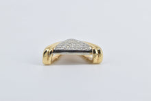 Load image into Gallery viewer, 14K 0.50 Ctw Natural Diamond Pave Triangle Slide Pendant Yellow Gold