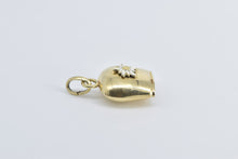 Load image into Gallery viewer, 14K Enamel Daisy Flower 3D Articulated Bell Charm/Pendant Yellow Gold