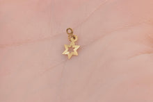 Load image into Gallery viewer, 14K Vintage Star of David Grooved Jewish Faith Charm/Pendant Yellow Gold