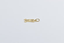 Load image into Gallery viewer, 14K M Cursive Letter Initial Monogram Name Charm/Pendant Yellow Gold