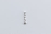 Load image into Gallery viewer, 10K Vintage Natural Diamond Drop Journey Pendant White Gold