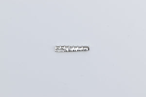 10K Vintage Natural Diamond Drop Journey Pendant White Gold