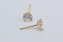 Load image into Gallery viewer, 14K Round Solitaire Classic Solitaire Stud Earrings Yellow Gold