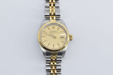 Load image into Gallery viewer, 18k Stainless Rolex Date 26mm Model 6917 Women&#39;s Watch