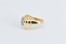 Load image into Gallery viewer, 14K 0.59 Ctw Natural Diamond Vintage Grooved Ring Yellow Gold