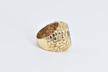 Load image into Gallery viewer, 14K 1849-O Gold $1 Coin Natural Diamond Nugget Ring Yellow Gold