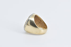 14K 1850-O $2.50 Liberty Head Coin Diamond Ring Yellow Gold
