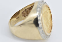 Load image into Gallery viewer, 14K 1850-O $2.50 Liberty Head Coin Diamond Ring Yellow Gold