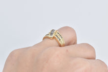 Load image into Gallery viewer, 14K 0.96 Ctw Baguette Natural Diamond Freeform Ring Yellow Gold