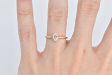 Load image into Gallery viewer, 14K 0.45 Ct Marquise Natural Diamond Engagement Ring Yellow Gold