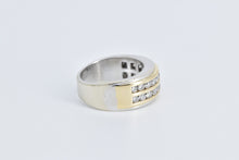 Load image into Gallery viewer, 14K 0.88 Ctw Diamond Channel Wedding Band Ring White Gold