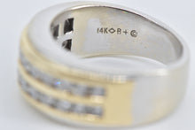 Load image into Gallery viewer, 14K 0.88 Ctw Diamond Channel Wedding Band Ring White Gold
