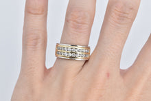 Load image into Gallery viewer, 14K 0.88 Ctw Diamond Channel Wedding Band Ring White Gold