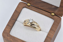 Load image into Gallery viewer, 14K 0.77 Ctw Natural Diamond Engagement Ring Yellow Gold