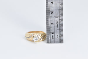 14K 0.77 Ctw Natural Diamond Engagement Ring Yellow Gold