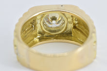 Load image into Gallery viewer, 14K 1.50 Ct Moissanite Men&#39;s Ornate Watch Ring Yellow Gold