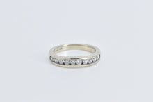 Load image into Gallery viewer, 14K 0.60 Ctw Natural Diamond Curved Wedding Band Ring White Gold