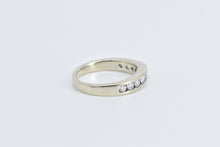 Load image into Gallery viewer, 14K 0.60 Ctw Natural Diamond Curved Wedding Band Ring White Gold