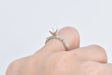 Load image into Gallery viewer, 14K 0.40 Ctw Diamond 0.50 Ct Engagement Setting Ring White Gold