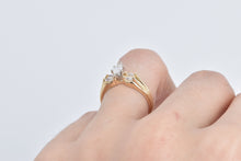 Load image into Gallery viewer, 14K 0.70 Ctw Marquise Diamond Engagement Ring Yellow Gold