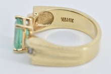 Load image into Gallery viewer, 14K 2.35 Ctw Natural Emerald Baguette Diamond Ring Yellow Gold