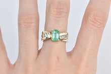 Load image into Gallery viewer, 14K 2.35 Ctw Natural Emerald Baguette Diamond Ring Yellow Gold