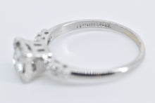 Load image into Gallery viewer, Platinum 1940&#39;s 0.76 Ctw Natural Diamond Engagement Ring