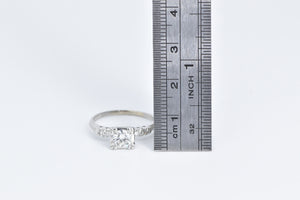 Platinum 1940's 0.76 Ctw Natural Diamond Engagement Ring