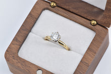 Load image into Gallery viewer, 14K 0.94 Ct Natural Diamond Solitaire Engagement Ring Yellow Gold