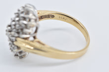 Load image into Gallery viewer, 14K Vintage Natural Diamond Statement Bypass Ring Yellow Gold
