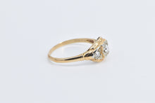 Load image into Gallery viewer, 14K 1940&#39;s Diamond Three Stone Promise Engagement Ring Yellow Gold