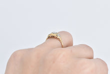 Load image into Gallery viewer, 14K 1940&#39;s Diamond Three Stone Promise Engagement Ring Yellow Gold