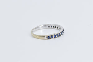 18K Bony Levy Sapphire Classic Wedding Band Ring White Gold