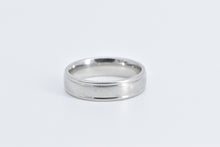 Load image into Gallery viewer, Platinum 5.9mm Grooved Benchmark Wedding Band Ring