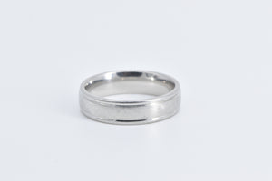 Platinum 5.9mm Grooved Benchmark Wedding Band Ring
