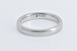 Platinum 3.0mm Classic Simple Wedding Band Ring