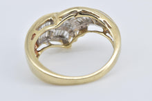 Load image into Gallery viewer, 14K 1.70 Ctw Baguette Diamond Chevron Fashion Ring Yellow Gold