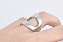 Load image into Gallery viewer, Sterling Silver Franco Pianegonda Designer Loop Curved Ring