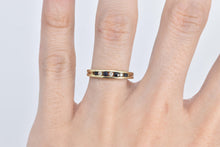 Load image into Gallery viewer, 10K Sapphire Diamond Vintage Wedding Band Ring Yellow Gold