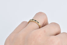 Load image into Gallery viewer, 10K Sapphire Diamond Vintage Wedding Band Ring Yellow Gold