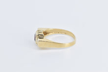 Load image into Gallery viewer, 14K Princess Garnet Squared Vintage Fashion Ring Yellow Gold