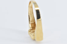 Load image into Gallery viewer, 14K Princess Garnet Squared Vintage Fashion Ring Yellow Gold