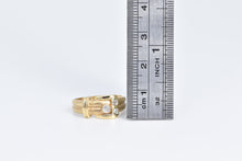 Load image into Gallery viewer, 14K Vintage Diamond Belt Buckle Fashion Statement Ring Yellow Gold