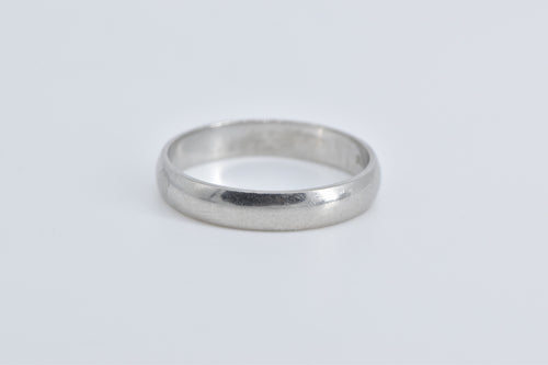 Palladium 3.7mm Rounded Classic Wedding Band Ring