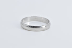 Palladium 3.7mm Rounded Classic Wedding Band Ring