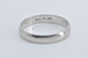 Palladium 3.7mm Rounded Classic Wedding Band Ring