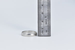 Palladium 3.7mm Rounded Classic Wedding Band Ring